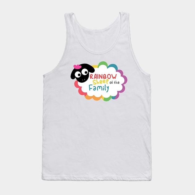 Rainbow Sheep of the Family Tank Top by Culture Props